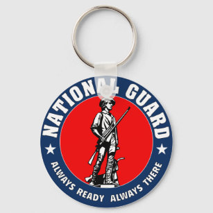 Army National Guard Military Logo Keychain