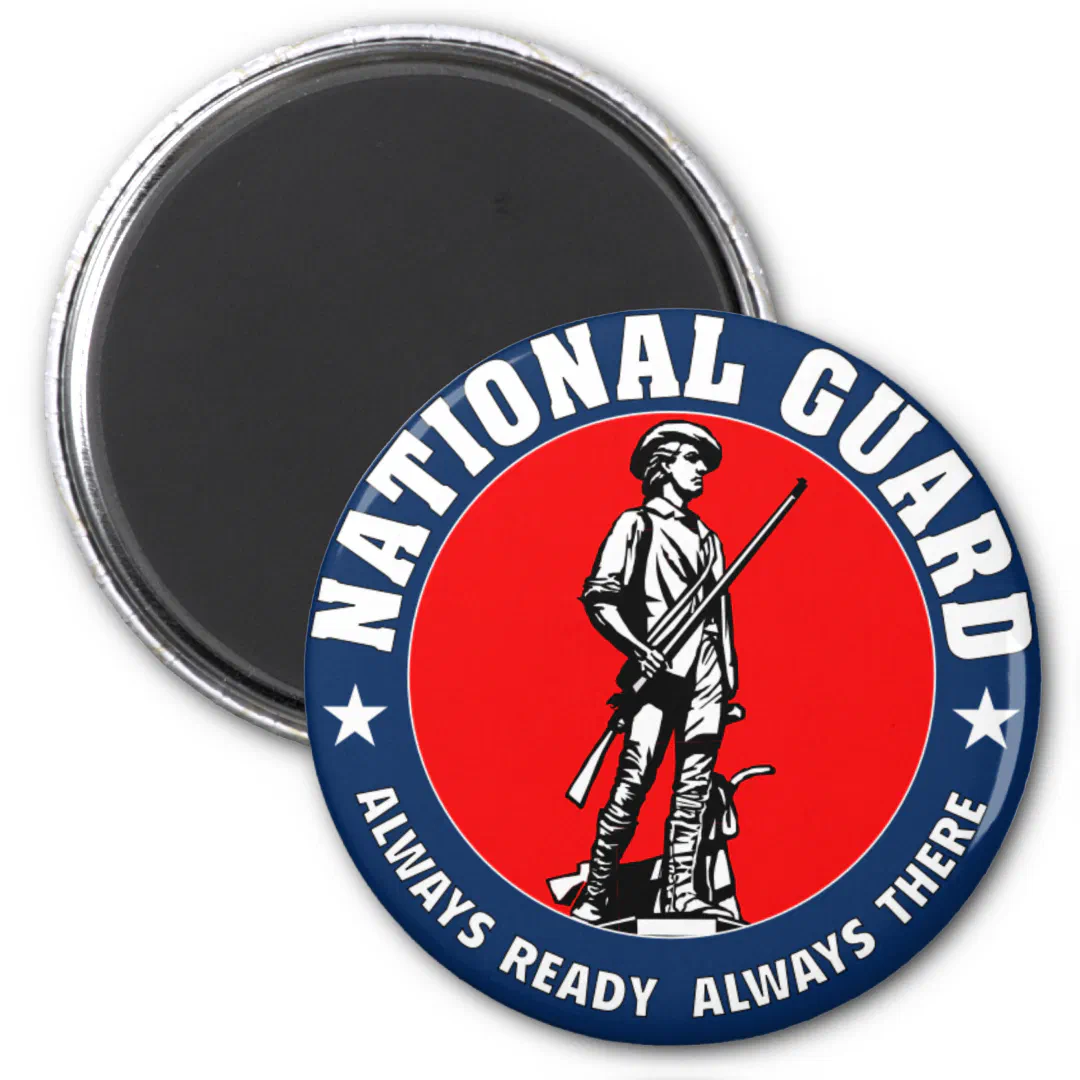 Army National Guard Military Logo Magnet (Front)