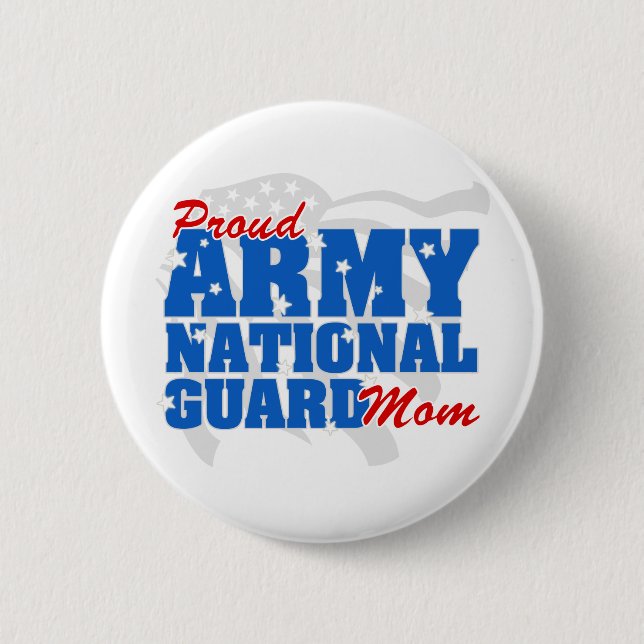 Army National Guard Mom Pinback Button (Front)