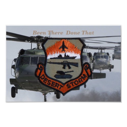 army navy air force marines desert storm photo print