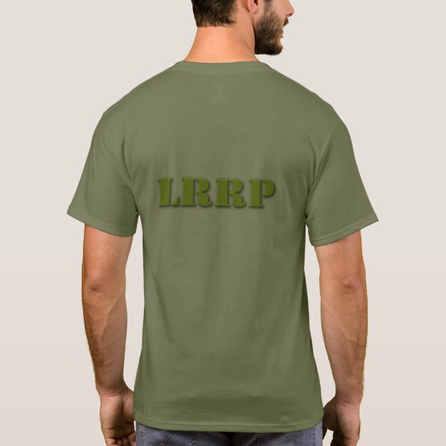 Army Navy Air Force Marines LRRPS Recon LRRP T-Shirt (Back)