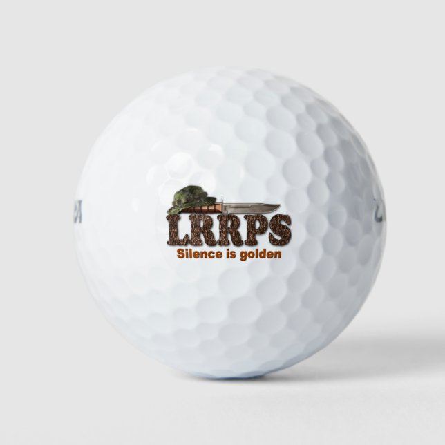 Army navy air force marines military LRRP LRRPS Golf Balls (Front)