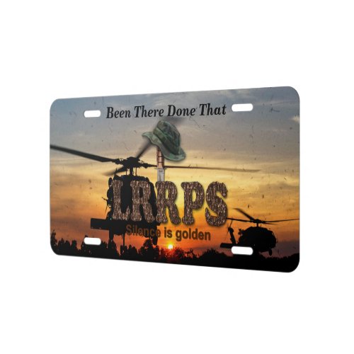 army navy marines recon lrrps lrrp veterans vets license plate