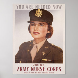 Army Nurse Corp Recruiting Poster