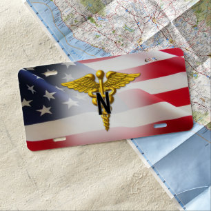 Army Nurse Corps License Plate