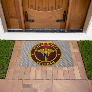 Army Nurse Corps Veteran Doormat