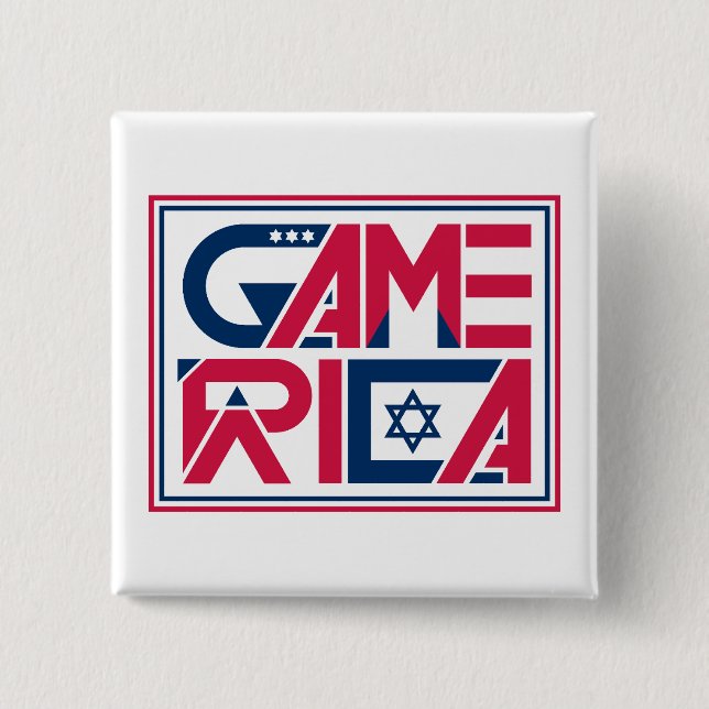 Army of America. Game Button (Front)