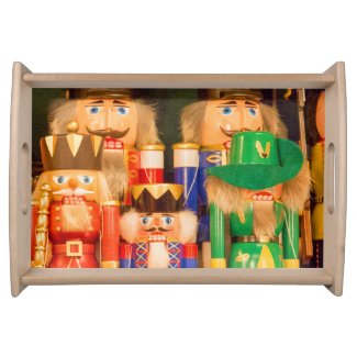 Army of Christmas Nutcrackers Serving Tray
