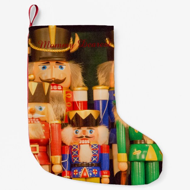 Army of Christmas Nutcrackers Small Christmas Stocking (Front)