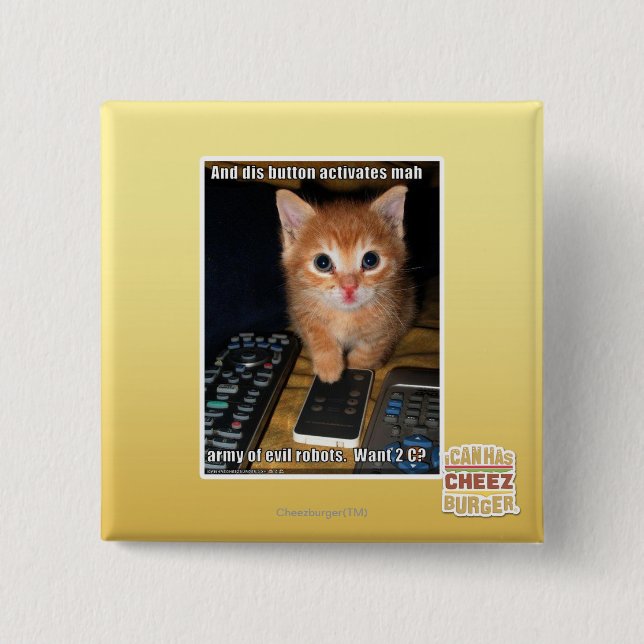 Army of Evil Robots Button (Front)