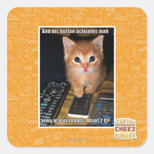 Army of Evil Robots Square Sticker