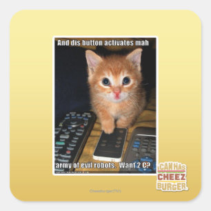 Army of Evil Robots Square Sticker