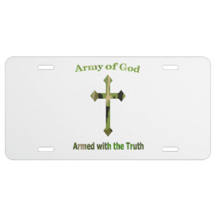 Army of God products License Plate