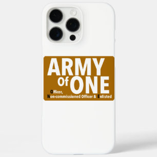 Army Of One Print Novelty iPhone 16 Pro Max Case
