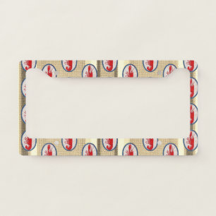 Army of Spiny Rock Lobster License Plate Frame