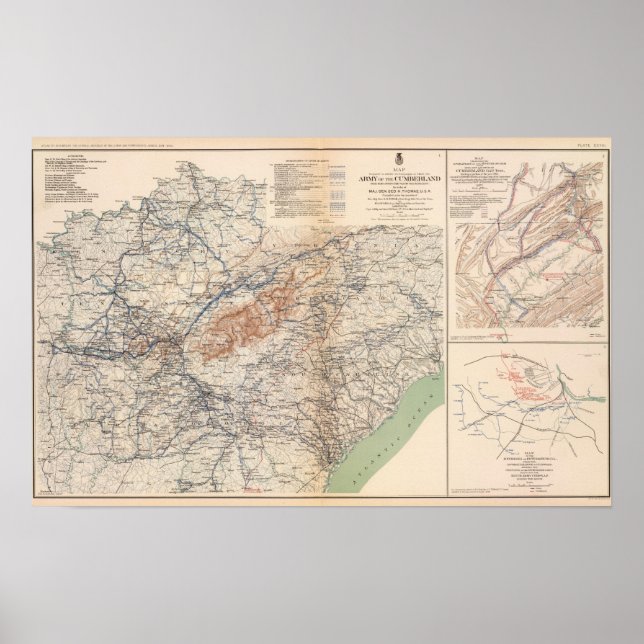 Army of the Cumberland campaigns Poster (Front)