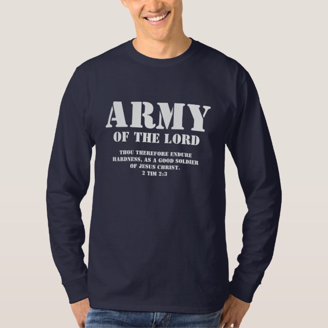 Army of the Lord, Cool Christian Mens T-Shirts (Front)