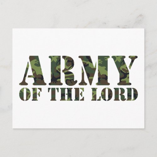 Army Of the Lord Postcard