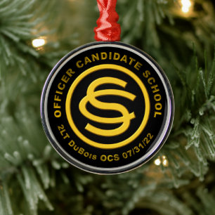 Army Officer Candidate School Metal Ornament