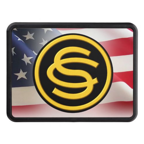 Army Officer Candidate School _ OCS American Flag Hitch Cover