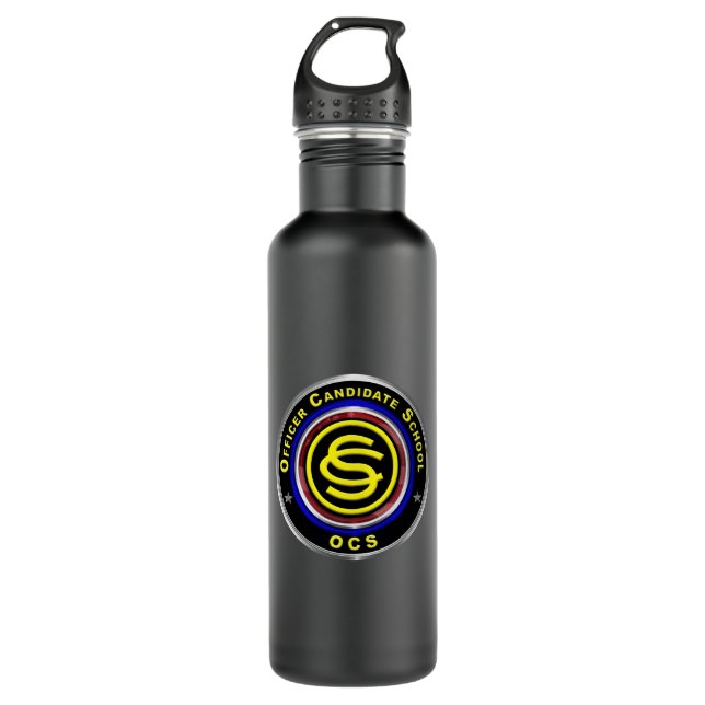 Army Officer Candidate School  Stainless Steel Water Bottle (Front)