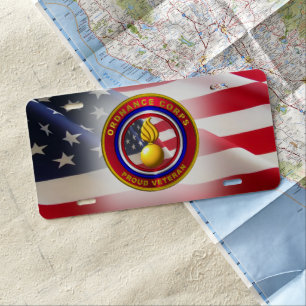 Army Ordnance Corps Customized License Plate