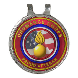 Army Ordnance Corps Golf Hat Clip