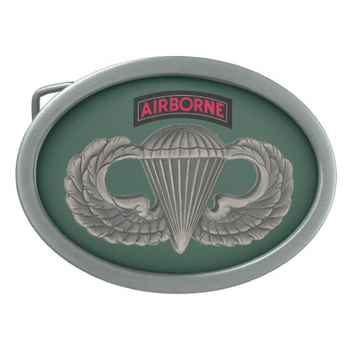 Army Parachutist Oval Belt Buckle