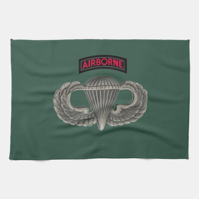 Army Parachutist Towel (Horizontal)