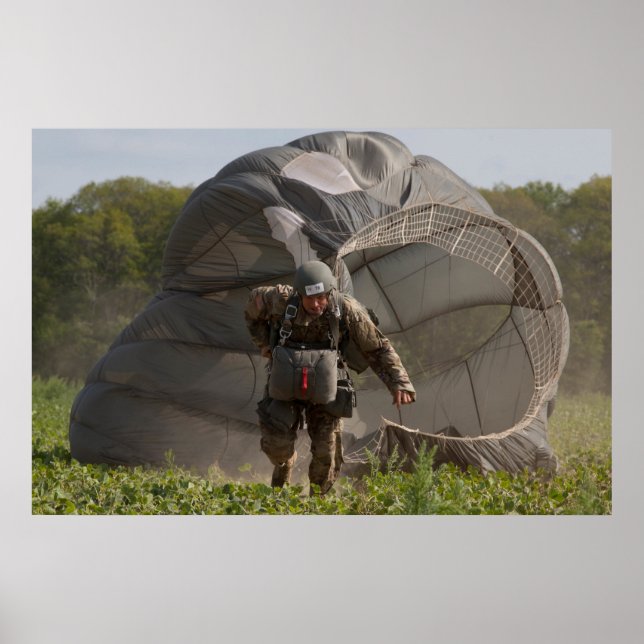 Army Paratrooper Poster (Front)