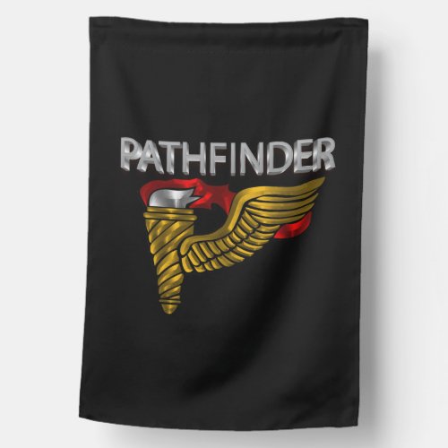 Army Pathfinder First In Last Out House Flag