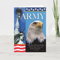 Army Patriotic Troop Support Card