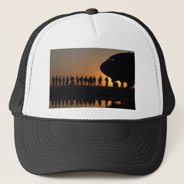 Army Plane Trucker Hat (Front)