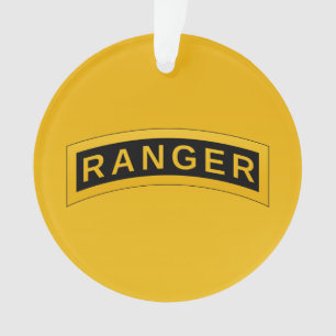 Army RANGER Military Symbol - back PERSONALIZED Ornament