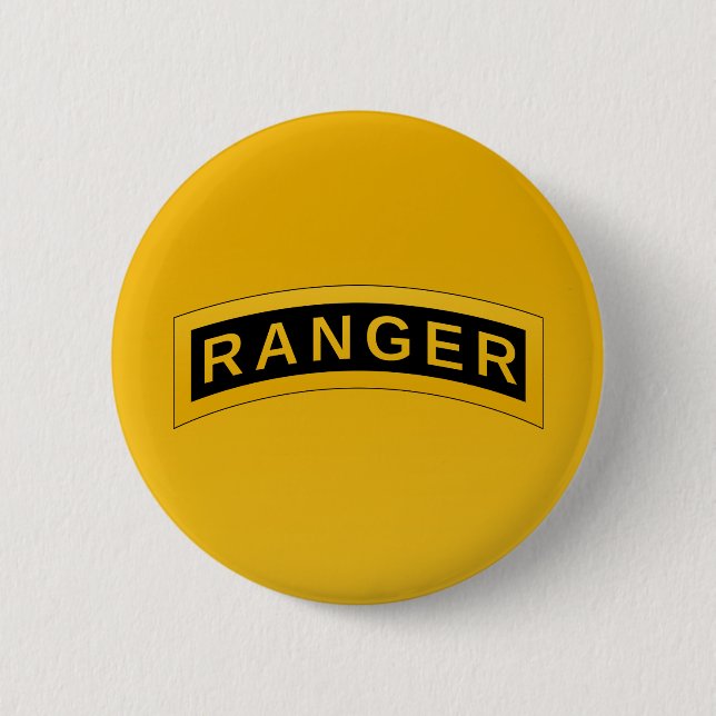 Army RANGER Military Symbol Button (Front)
