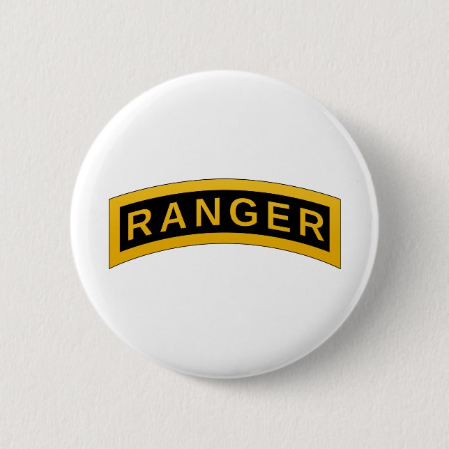 Army RANGER Military Symbol Button (Front)