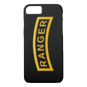 Army RANGER Military Symbol Text Design on black Case-Mate iPhone Case (Back)
