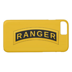 Army RANGER Military Symbol Text Design on yellow iPhone 8/7 Case