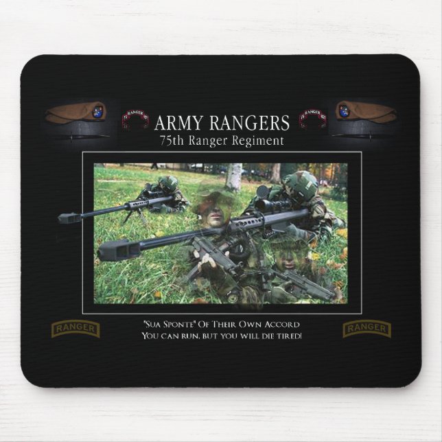 Army Ranger Mouspads Mouse Pad (Front)