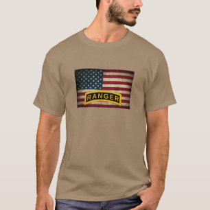 Army Ranger School - American Flag T-Shirt