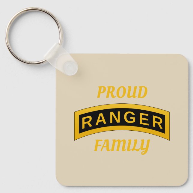 Army Ranger School - Proud Family  - Keychain (Front)