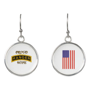 Army Ranger School - Proud Wife - Earrings