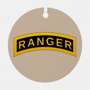 Army Ranger School Tab Metal Ornament