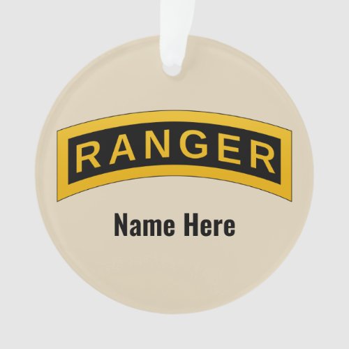 Army Ranger School Tab _ Ornament