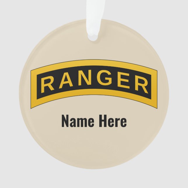 Army Ranger School Tab - Ornament (Front)