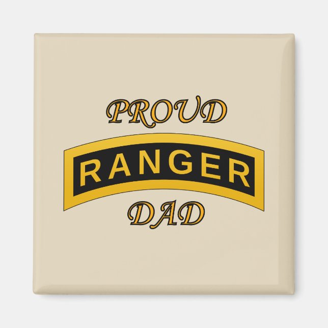 Army Ranger School Tab - Proud Dad - Magnet (Front)