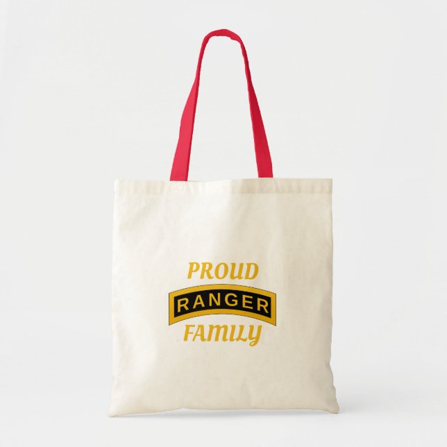 Army Ranger School Tab - Proud Family - Tote Bag (Front)