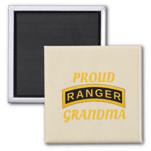 Army Ranger School Tab _ Proud Grandma _ Magnet