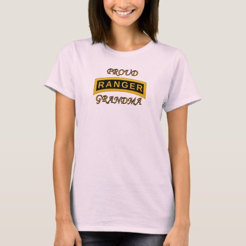 Army Ranger School Tab _ Proud Grandma _ T_Shirt