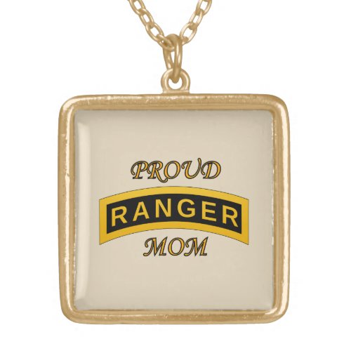 Army Ranger School Tab _ Proud Mom _ Necklace